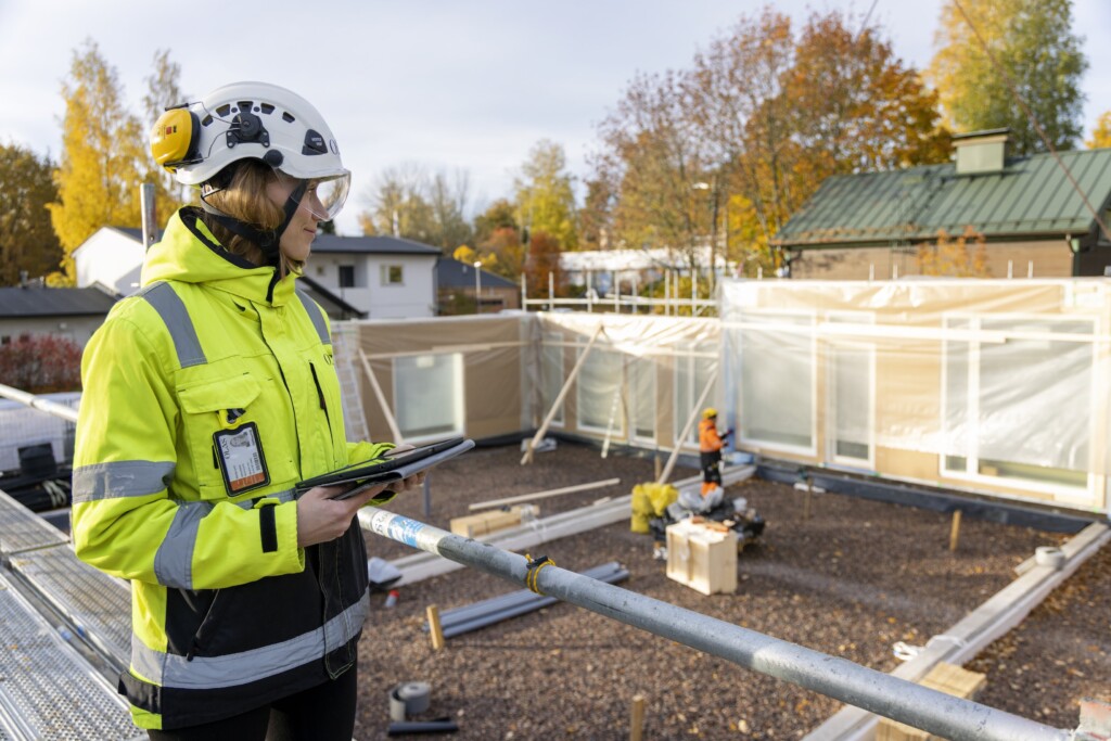 Työmaakuva | Maalämpökoteja Pohjoisen Puusta | Olas Group Oy