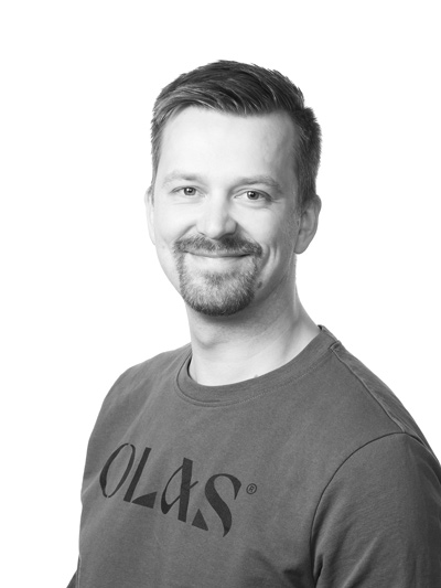 Topias Kalliokoski. Tonttihankinnasta vastaava henkilö yrityksessä Olas Group.